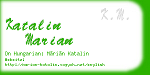 katalin marian business card